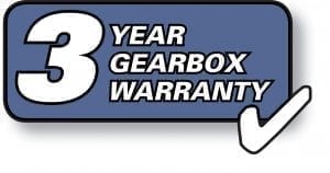 3 year gearbox warranty logo