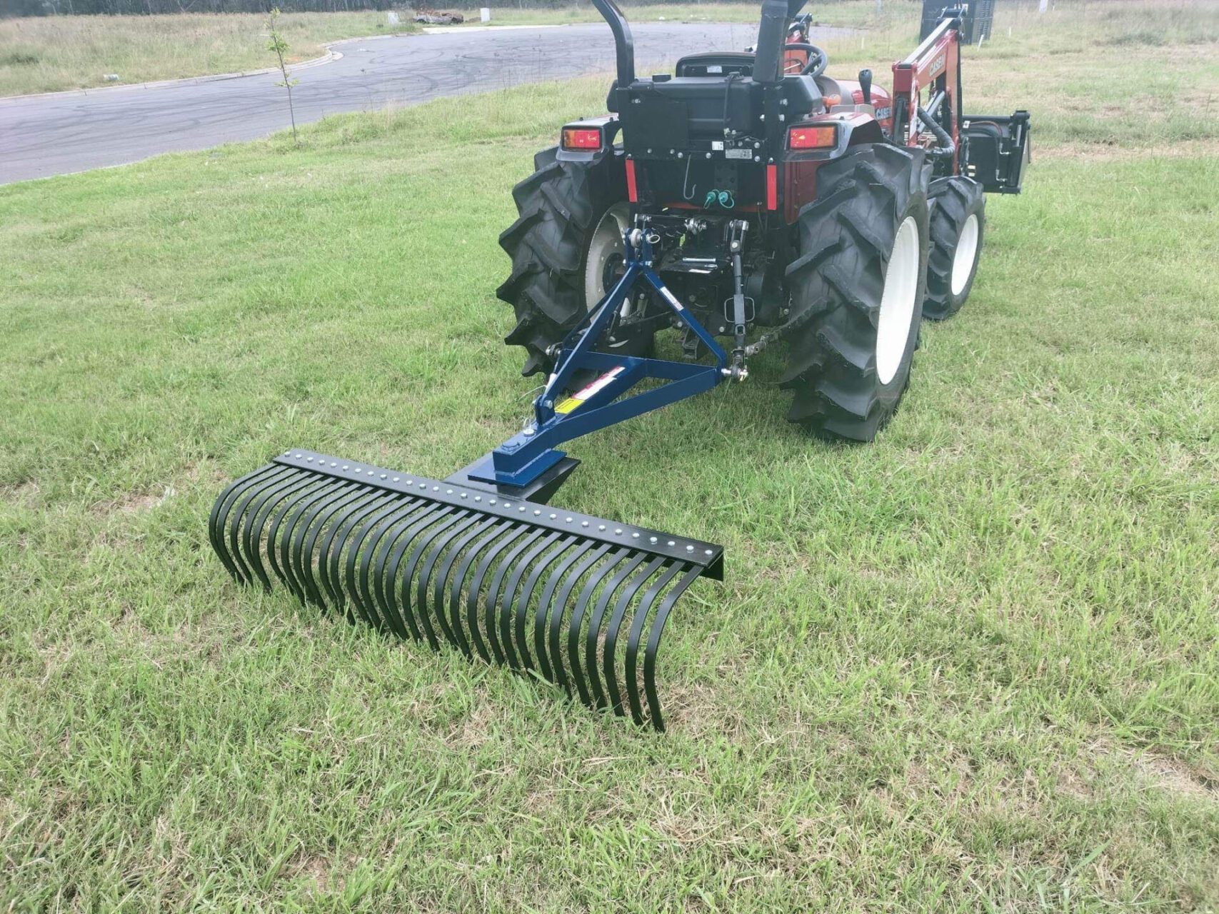 tractor stick landscape rake